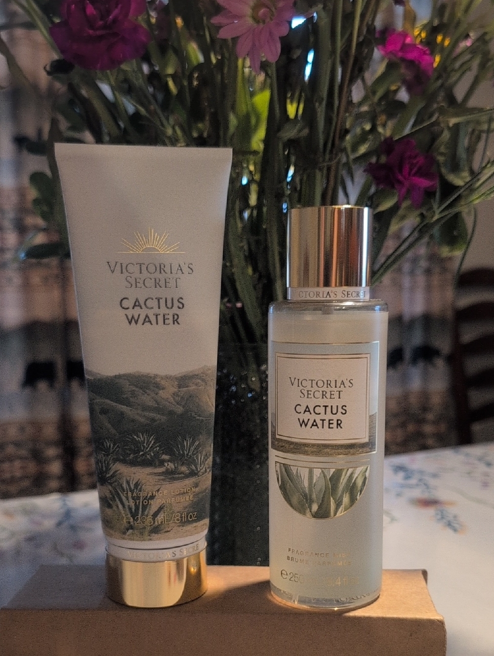 Limited Edition -Victoria's Secret Cactus Water Lotion & Mist Set. NWT